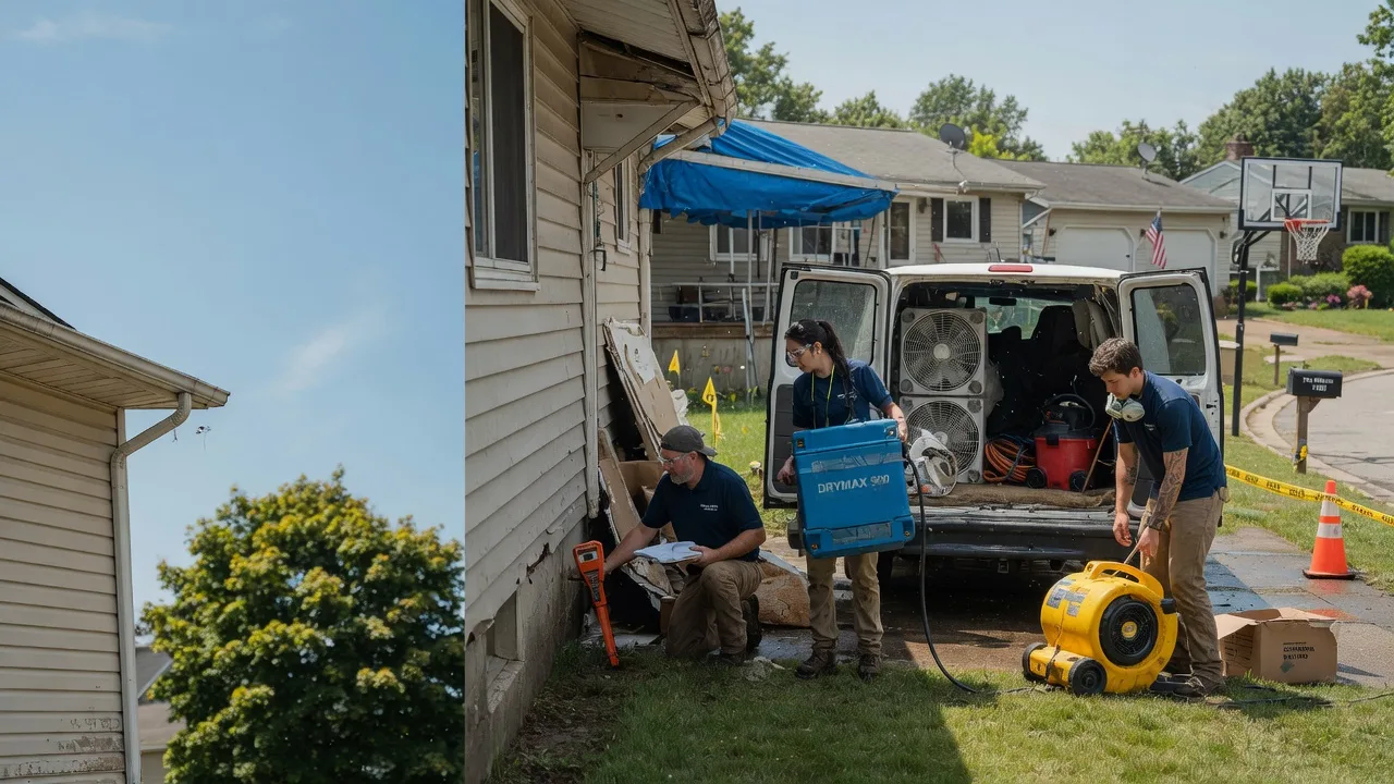 Ceiling Leak Cleanup in Neffs, OH near me